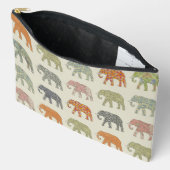 Elephant kleurrijk dierenpatroon hedendaags etui (Open)