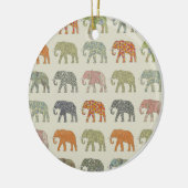 Elephant kleurrijk dierenpatroon hedendaags keramisch ornament (Links)