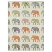 Elephant kleurrijk dierenpatroon hedendaags klembord (Achterkant)