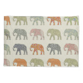 Elephant kleurrijk dierenpatroon hedendaags kussensloop (Achterkant)