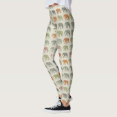 Elephant kleurrijk dierenpatroon hedendaags leggings (Links)