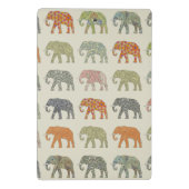 Elephant kleurrijk dierenpatroon hedendaags mini klembord (Achterkant)
