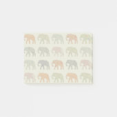 Elephant kleurrijk dierenpatroon hedendaags post-it® notes (Voorkant)