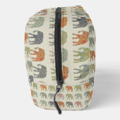 Elephant kleurrijk dierenpatroon hedendaags toilettasje (Rechts)