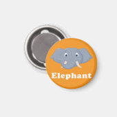 Elephant-koelmagneten thuiskeuken magneet (Voorkant / Achterkant)