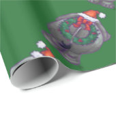 Elephant-koppen en -patroonpatronen cadeaupapier (Rol Hoek)