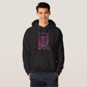 Elephant-koptelefoons en glashipster hoodie (Voorkant volledig)