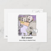 Elephant Lawyers Funny T - shirts Mokken Kaarten (Voorkant / Achterkant)