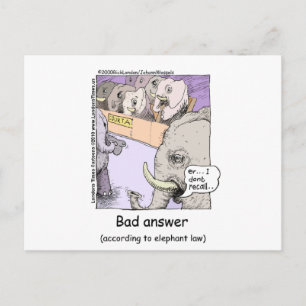 Elephant Lawyers Funny T - shirts Mokken Kaarten
