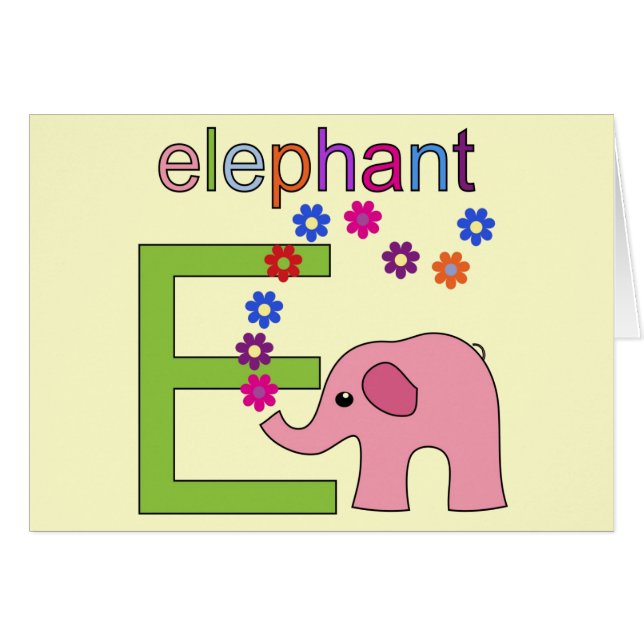 Elephant Letter E (Voorkant Horizontaal)