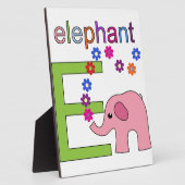 Elephant Letter E Fotoplaat (Zijkant)