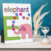 Elephant Letter E Fotoplaat (Zijkant)