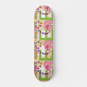 Elephant Letter E Skateboard