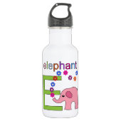 Elephant Letter E Waterfles (Voorkant)