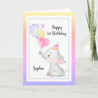 Elephant Leuke Verjaardag Meisje Custom Gepersonal