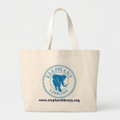 Elephant Library Bag Grote Tote Bag (Voorkant)