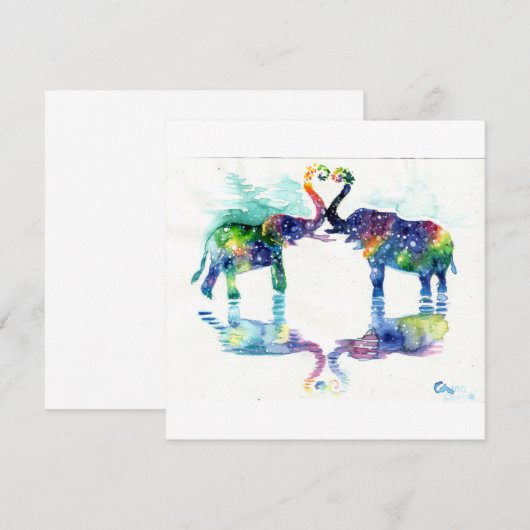 Elephant-liefde (Voorkant / Achterkant)