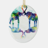 Elephant-liefde Keramisch Ornament (Rechts)