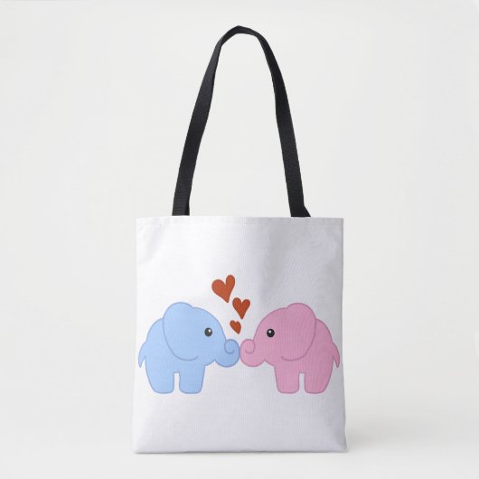 Elephant-liefde Tote Bag (Voorkant)