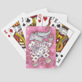 Elephant Lieverd PINK BICYCLE PLAYCARDS Pokerkaarten (Achterkant)