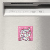 Elephant Lieverd VALENTIJN MAGNET Square (Insitu (Vaatwasser))