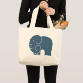 Elephant Life signature reuzentas Grote Tote Bag (Voorkant (product))