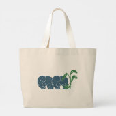 Elephant Life signature reuzentas Grote Tote Bag (Achterkant)