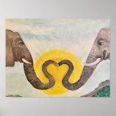 Elephant Life Sunrise to Sunset Poster (Voorkant)