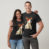 Elephant Lights Santa Hat T-shirt (Unisex)