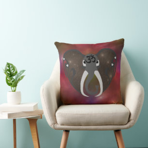 Elephant Listening to the Cosmos Kussen