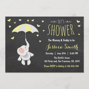 Elephant Little Peanut Baby shower Kaart