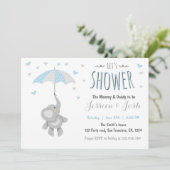 Elephant Little Peanut Baby shower Kaart (Staand voorkant)