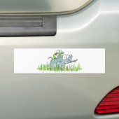 Elephant & Lizzard Bumpersticker (Op auto)