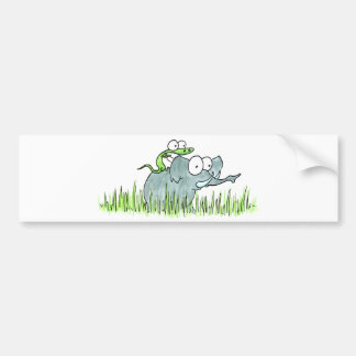 Elephant & Lizzard Bumpersticker