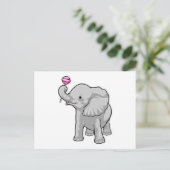 Elephant Lollipop Briefkaart (Staand voorkant)