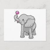 Elephant Lollipop Briefkaart (Voorkant)