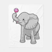 Elephant Lollipop Fleece Deken (Voorkant)