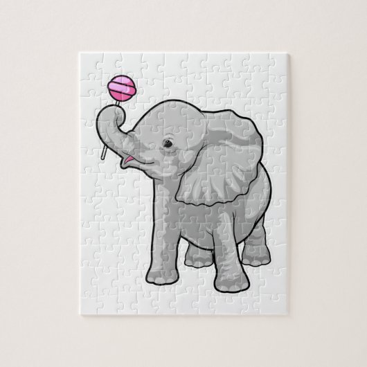 Elephant Lollipop Legpuzzel (Verticaal)
