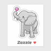 Elephant Lollipop Sticker (Vel)