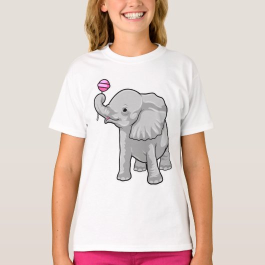 Elephant Lollipop T-shirt (Voorkant)