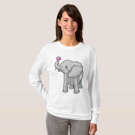 Elephant Lollipop T-shirt (Voorkant volledig)