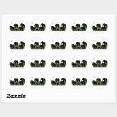 Elephant-lopen Ronde Sticker (Vel)