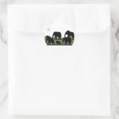Elephant-lopen Ronde Sticker (Tas)