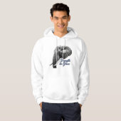 Elephant Lotus Strength in Grace Art Print Hoodie (Voorkant volledig)