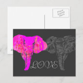 ELEPHANT LOVE BRIEFKAART (Voorkant / Achterkant)