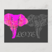 ELEPHANT LOVE BRIEFKAART (Voorkant)