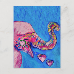 Elephant Love Briefkaart