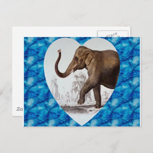 Elephant Love Briefkaart (Voorkant / Achterkant)