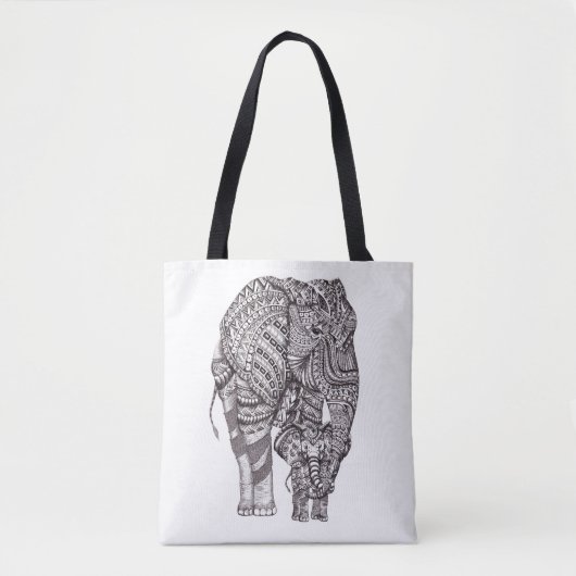 Elephant Love Canvas tas (Voorkant)
