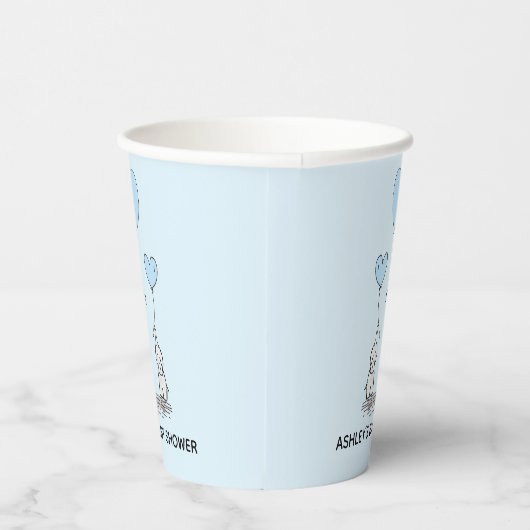 Elephant Love Design Paper Cups Papieren Bekers (Rechts)